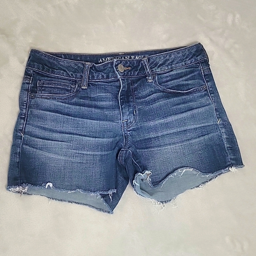 American Eagle Shortie Cutoff Jean Shorts Womens 10